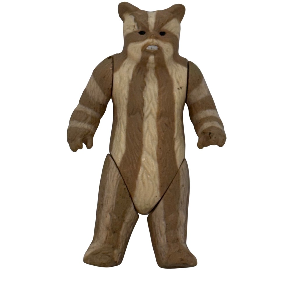 Vintage Kenner Star Wars Ewok Action Figure 1984 Brown Tan Striped 3 Inch